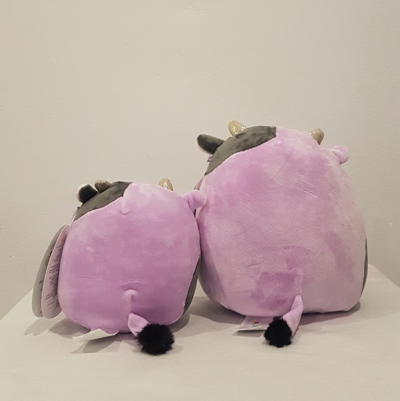 Alexie 5" & Alexie 7.5" Purple Cow Bundle Squishmallow - Picture 3 of 4